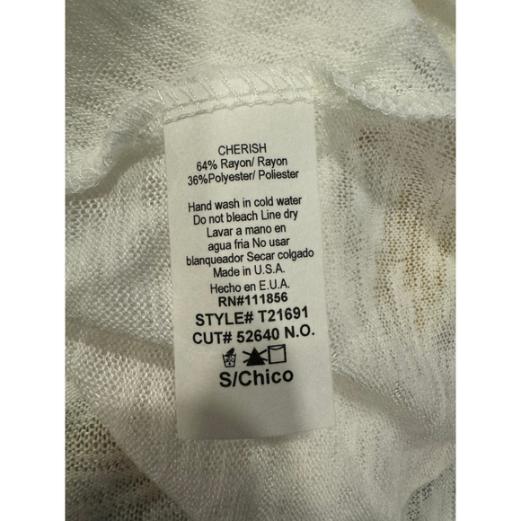 Cherish Women's Sleeveless Twist-Front Top NWOT, Sz S - Picture 10 of 10